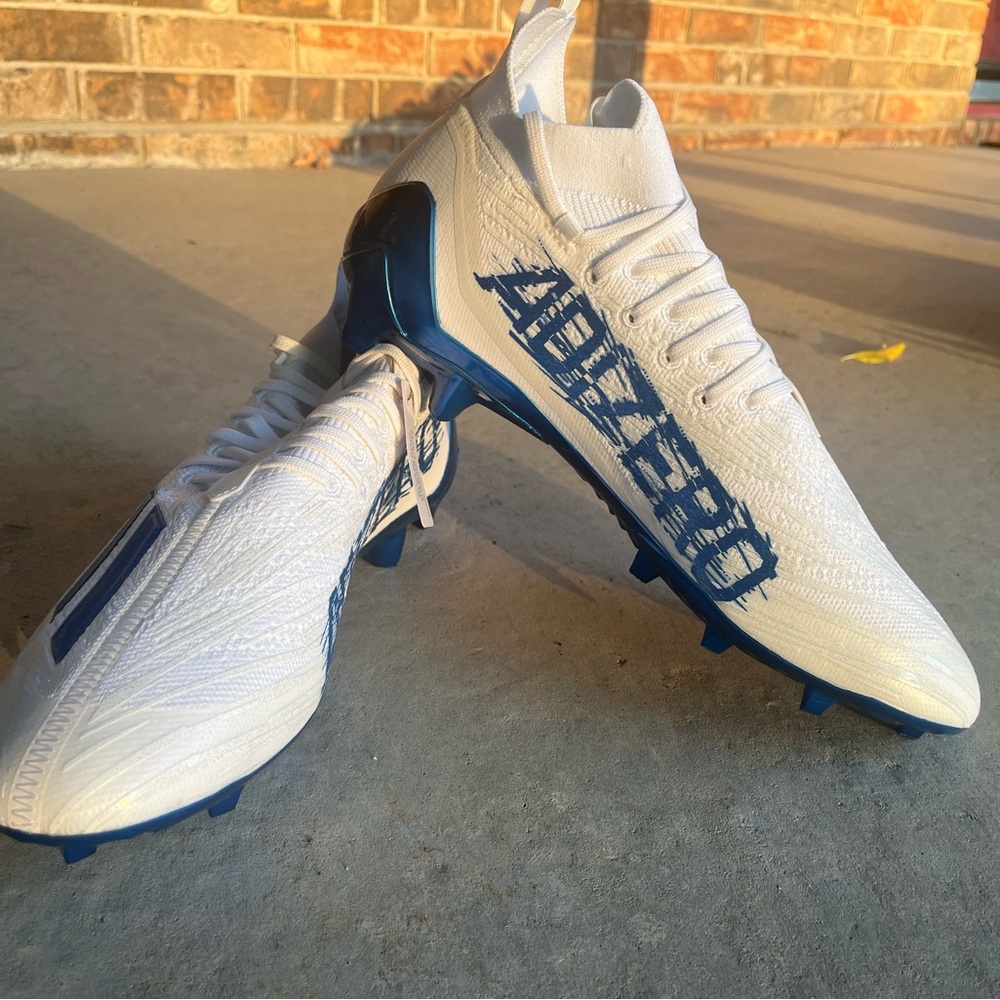 Adidas Adizero Primeknit Low Top Royal Blue White Football Cleats GV9621 Size 13